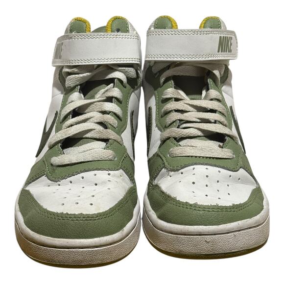 Nike Court Borough Mid 2 GS White Green Black Strap Sneaker Youth 5.5/ Women's 7 - Picture 2 of 8